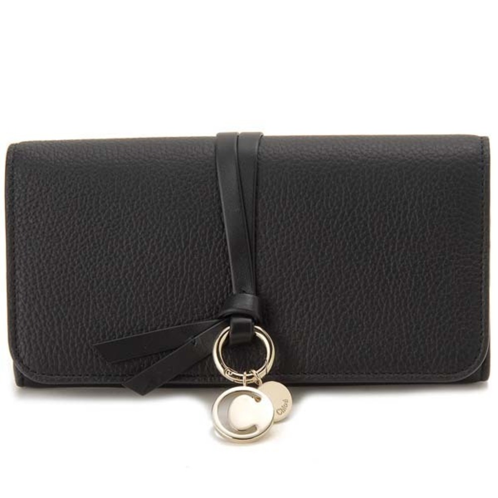 Chloe Black Bifold Wallet One charm bag hologram